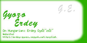 gyozo erdey business card